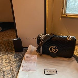 GG Marmont small matelasse shoulder bag